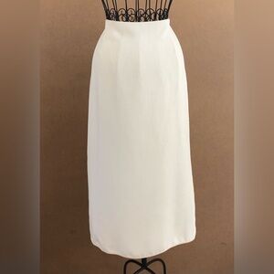 The Row White Pencil Skirt